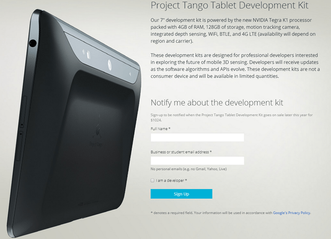 Project-Tango-signup