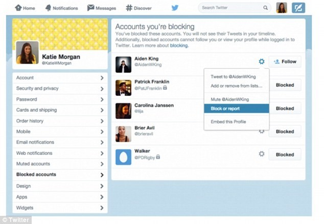 Twitter update