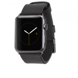 Signature Leather Band - Black Apple Watch