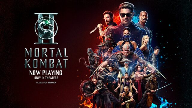 Mortal Kombat II official movie artwork Mortal Kombat II official movie artwork with Johnny Cage and fighters
