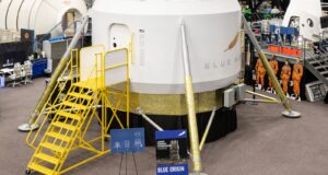 Blue Origin lunar lander training cabin prototype at NASA