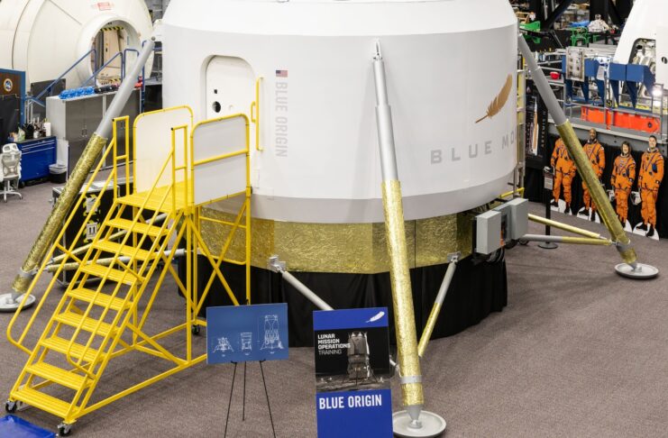 Blue Origin lunar lander training cabin prototype at NASA