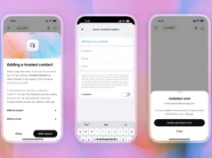 ChatGPT Can Now Alert a Trusted Contact During Self-Harm Crises OpenAI screenshots showing ChatGPT Trusted Contact setup and invitation flow