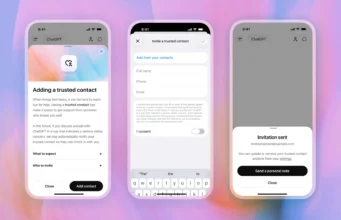 ChatGPT Can Now Alert a Trusted Contact During Self-Harm Crises OpenAI screenshots showing ChatGPT Trusted Contact setup and invitation flow